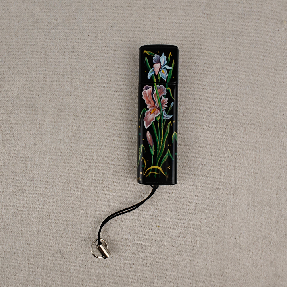 Флешка USB в футляре с ручной росписью "Ирисы"