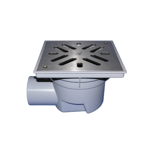 Трап ПП Дн110 нерж. 150х150 горизонт.выпуск по низкой цене