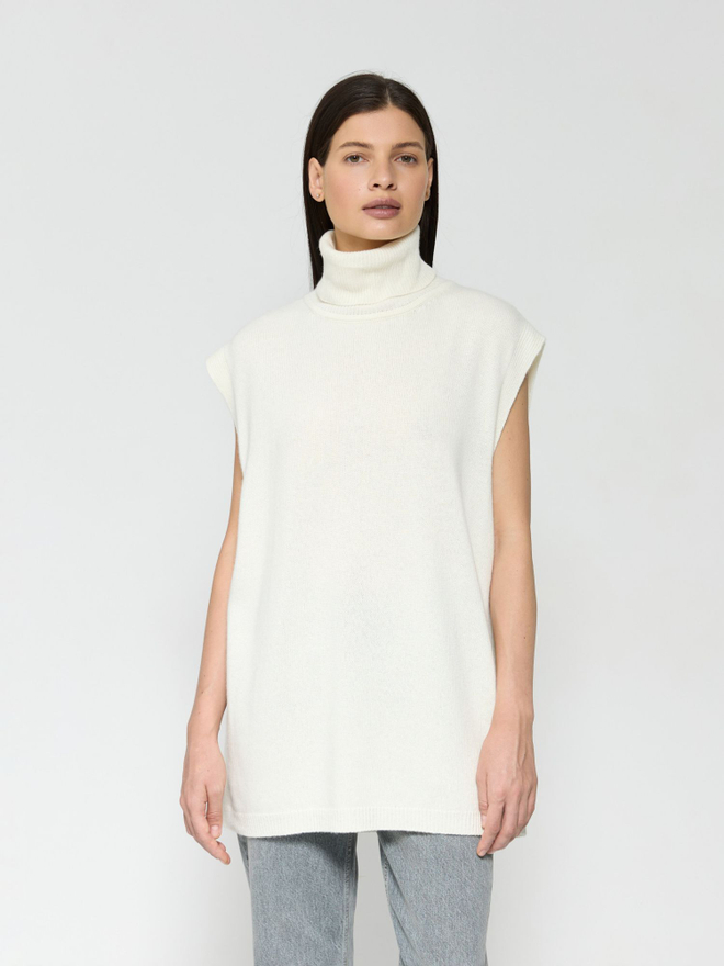 Жилет из смесового кашемира