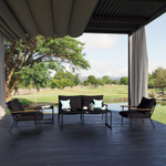 Диван двухместный Ideal Patio ФЕСТА черный