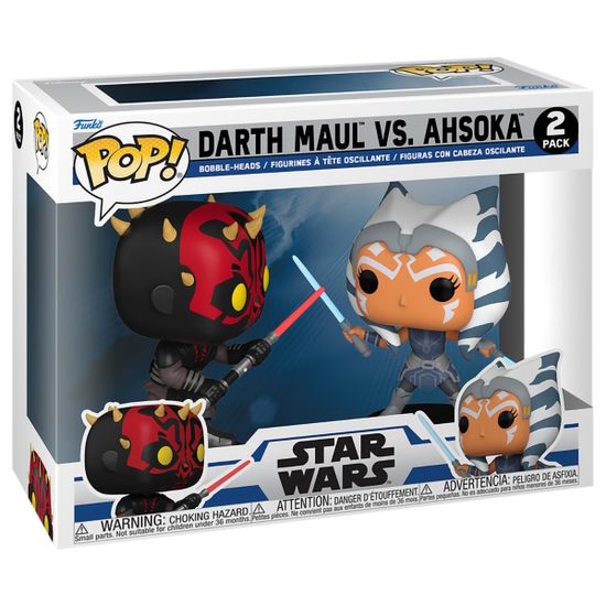 Фигурка Funko POP! Bobble Star Wars Clone Wars Darth Maul vs. Ahsoka (Exc) 2PK 74327