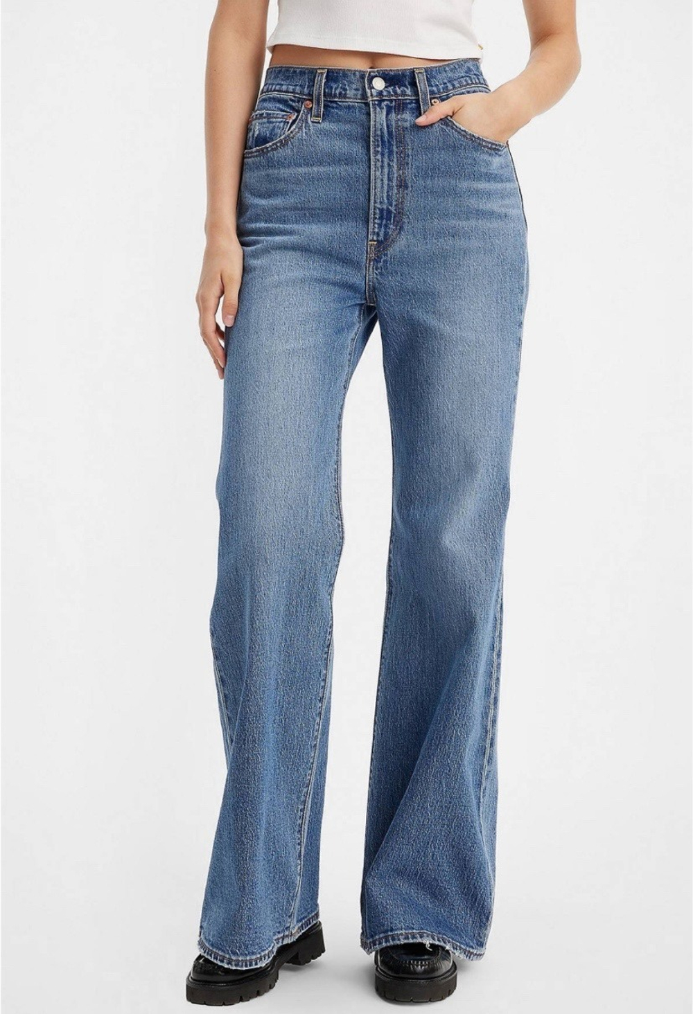 LEVI S RIBCAGE BELLS DARK INDIGO WORN IN A7503 0009 Ashop.ru