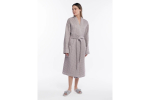 Халат вафельный женский Home One серый 52-54
