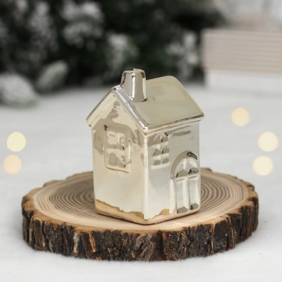 Украшение новогоднее GLOSS «Мой домишко» 3.5*4*6 см, Золото