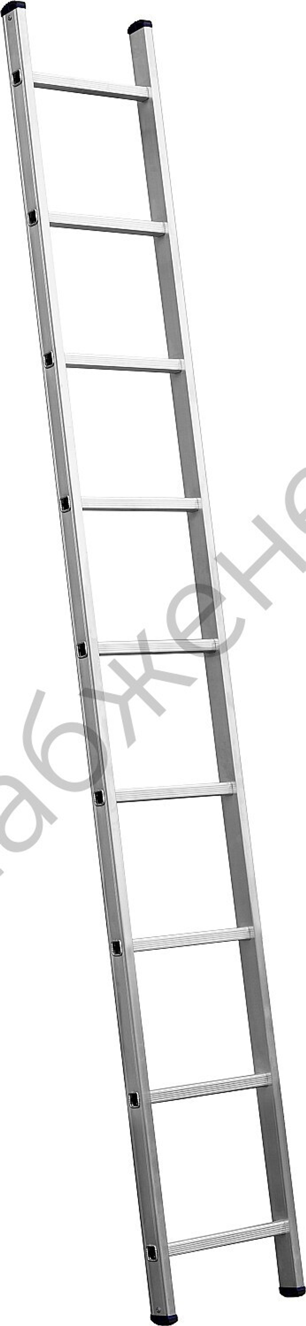 СИБИН 9 ступеней, высота 251 см, односекционная, алюминиевая, приставная лестница (38834-09)