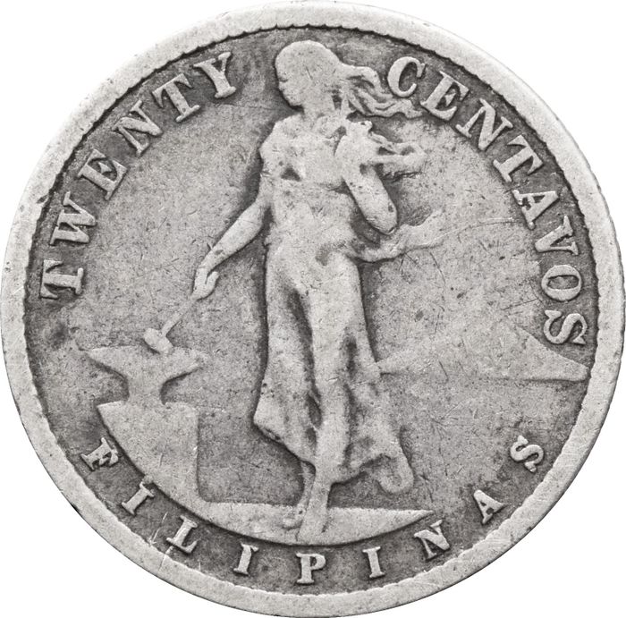 20 сентаво 1911 Филиппины