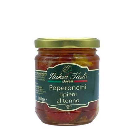 Перец чили, фаршированный тунцом в оливковом масле – 180 г