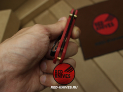 Нож Benchmade 535 Bugout - нейлон бургунди, черный клинок RK/Н126