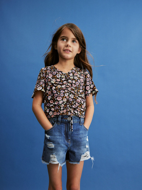 Шорты джинсовые для девочки Next N30-970, Синий