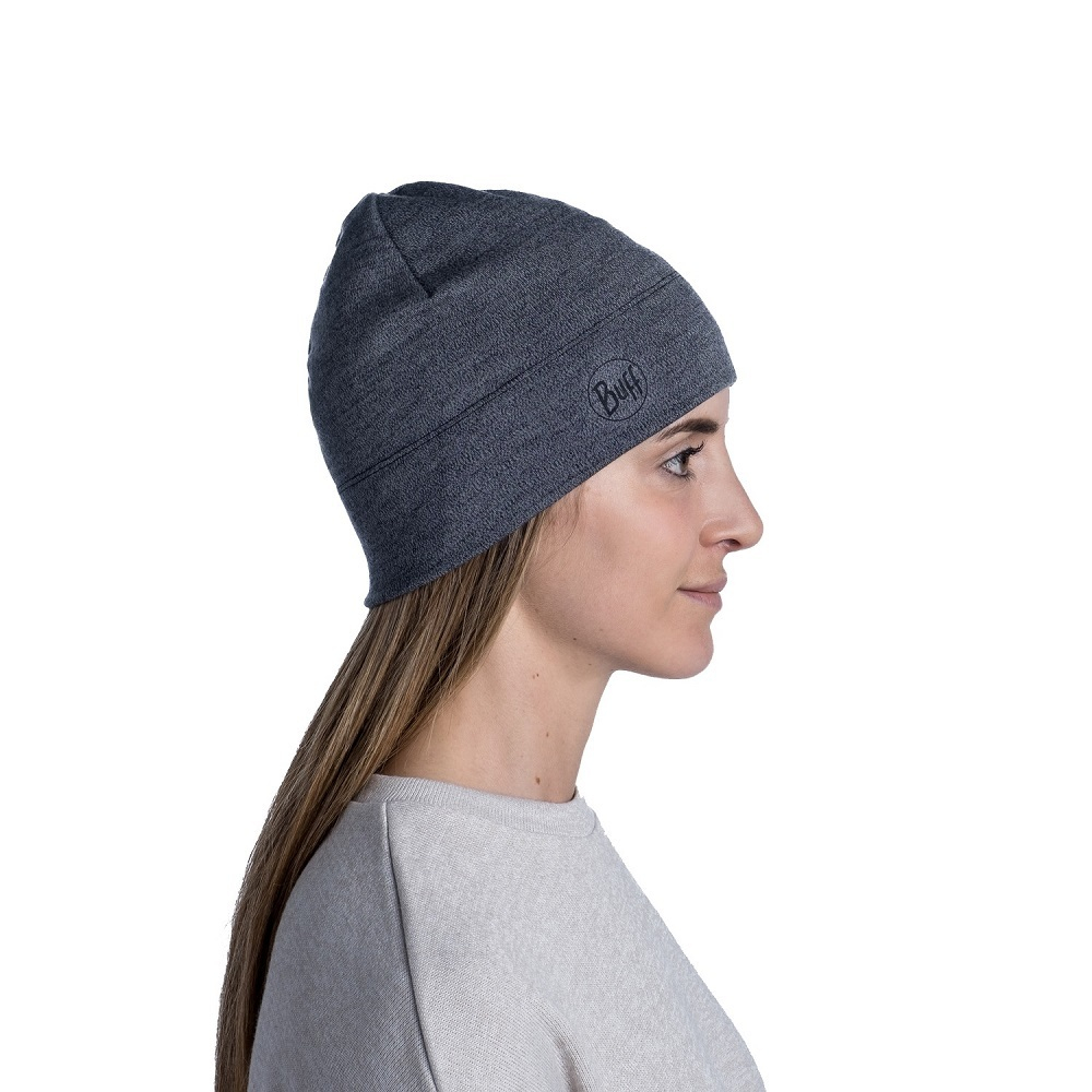 Шапка Buff Merino Migweight Hat Melange Light Grey 118007.933.10.00