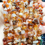 Сердолик бусины крошка 5-8 мм, нить 80 см