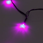 Гирлянда для дома 1,5м 12 ламп LED зелёный пров.,8 реж, IP-20, Розовый