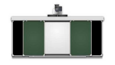 Рельсовая система 3600х1200(1800х1200) комби (боковые: черный, центр: зеленый)