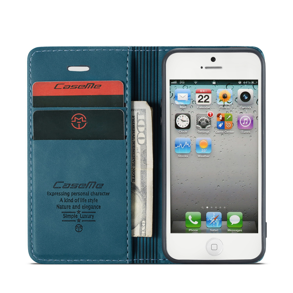 Чехол-книжка CaseMe Matte iPhone 5 / 5S / SE