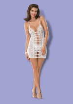 Белая эротичная сорочка со стрингами Bride Chemise SM (42-44) (Цвет: белый)