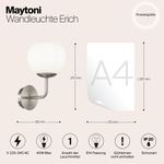 Настенный светильник (бра) Maytoni MOD221-WL-01-N