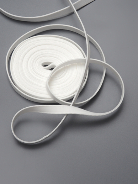 Туннельная лента теплая белая бесшовная ширина 10 мм