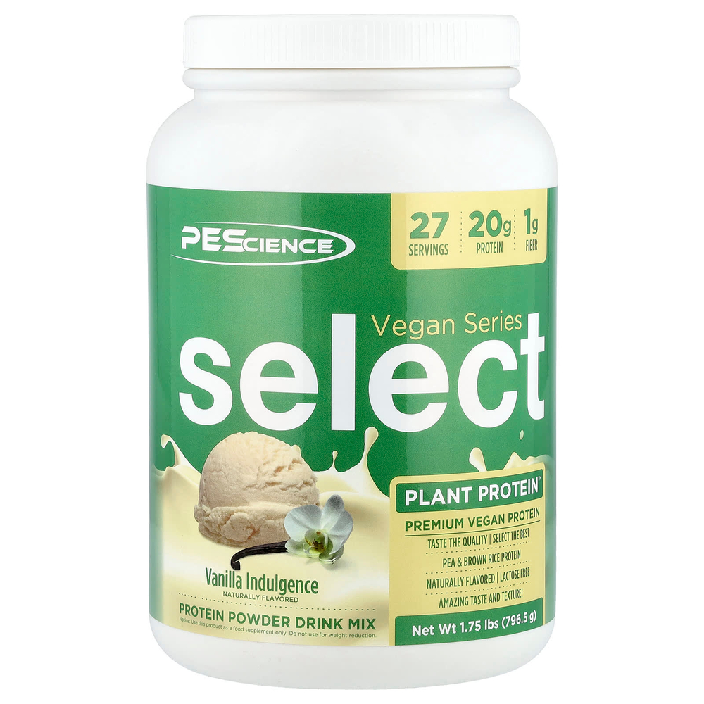 PEScience, Vegan Series, Select Plant Protein™, ванильный вкус, 796,5 г (1,75 фунта)