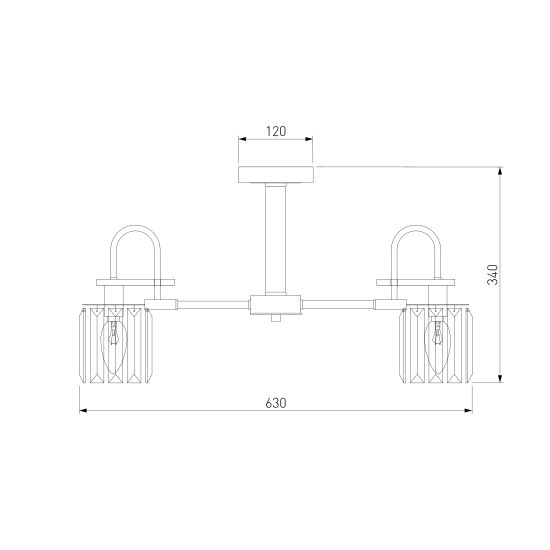 70090/5 / потолочный светильник / черный Smart