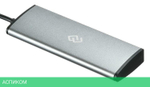 USB-хаб Digma HUB-4U2.0-UC-DS серебристый