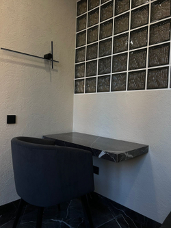 Стеклоблок бесцветный водопад черный бриллиант Vitrablok 19х19х8