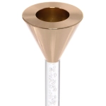 Подсвечники «AN ICY TEAR» 7*7*15/18/20 см (набор 3 шт), Прозрачный/золото