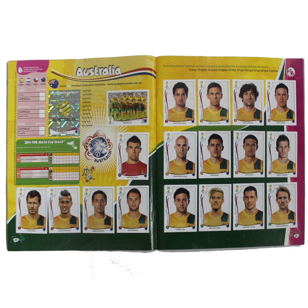 Полностью заполненный альбом наклеек. PANINI Чемпионат Мира 2014. Футбол