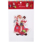 Наклейка на стекло «Дед Мороз и Снеговики» 15*20 см