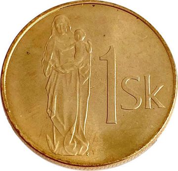 1 крона 2007 Словакия