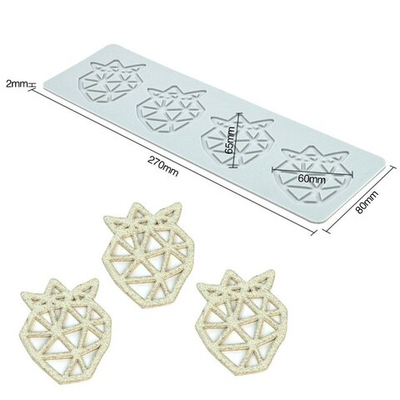 Силиконовый коврик для декора "Клубника"