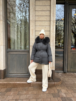 Пуховик Fresh мини графит