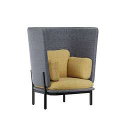 Stato Диван одноместный с высокой спинкой STA-01 Matrix 543/Matrix 994/Металл Черный 1070*900*1200