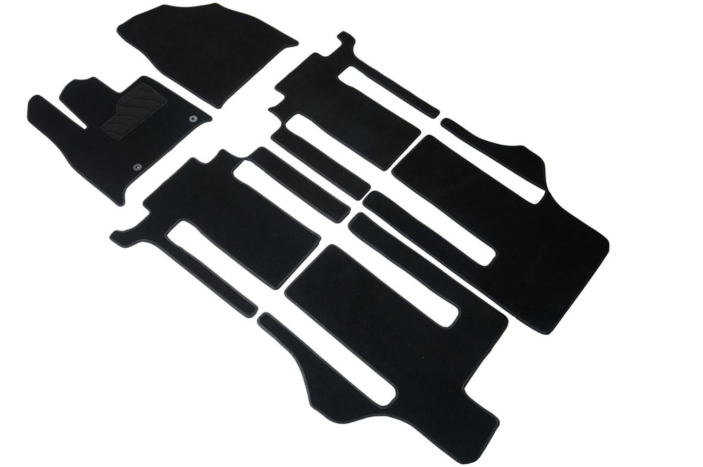 Ворсовые коврики LUX для GAC M8 (три ряда) 2023-н.в. Seintex.316975