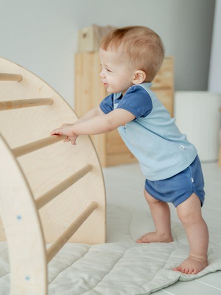 Комплект футболка и шорты "Бамбук" с принтом 0+