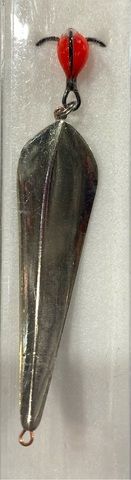 Блесна зимняя диво с чертиком Вазуза большая 7,2гр цв: Нейзильбер (бл.1шт)