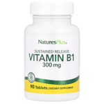 NaturesPlus, витамин В1, 300 мг, 90 таблеток