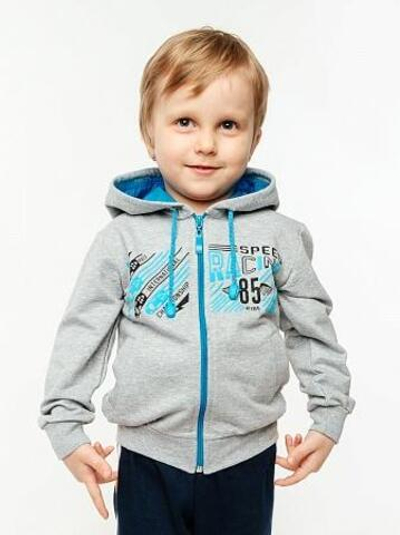 Толстовка для мальчиков "Неон Гонки" на молнии. р. 104. 77318