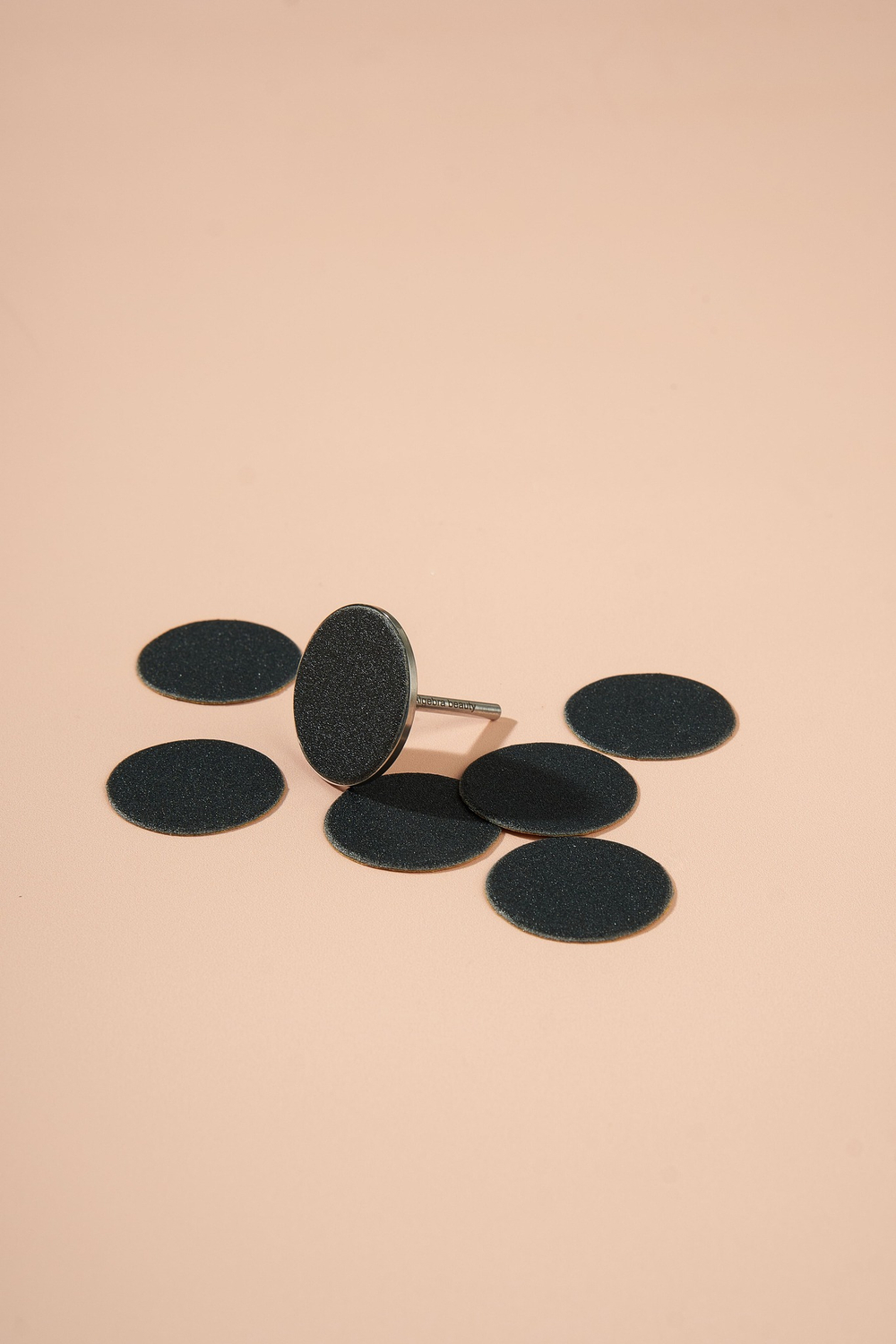 Сменные файлы - диски для педикюра, чёрные, тонкие, размер Л 25 мм