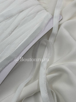 Резинка бельевая ажурная белая 10 мм