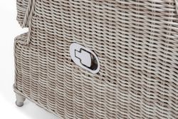 "Форио" кресло раскладное плетеное, цвет бежевый