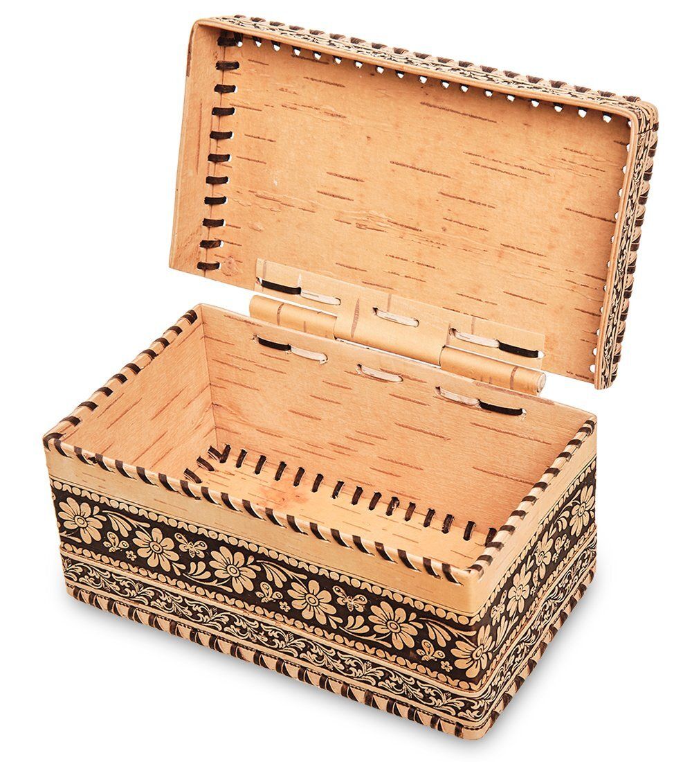 BST-613 Шкатулка «Медведь» (береста)