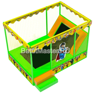 Мини батутная арена "Супергерой" 3,6x2,5x2,5 м