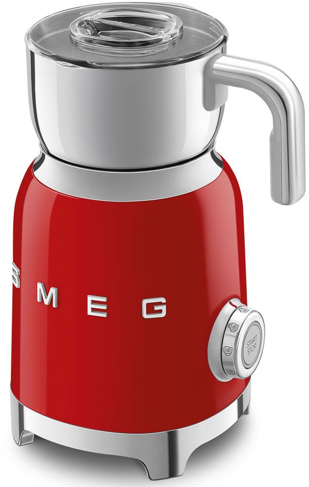 Smeg Вспениватель молока, красный