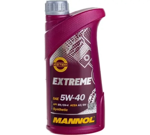 Масло Mannol Extreme 5W40 SN/CH A3/B4 (1л) синтетика