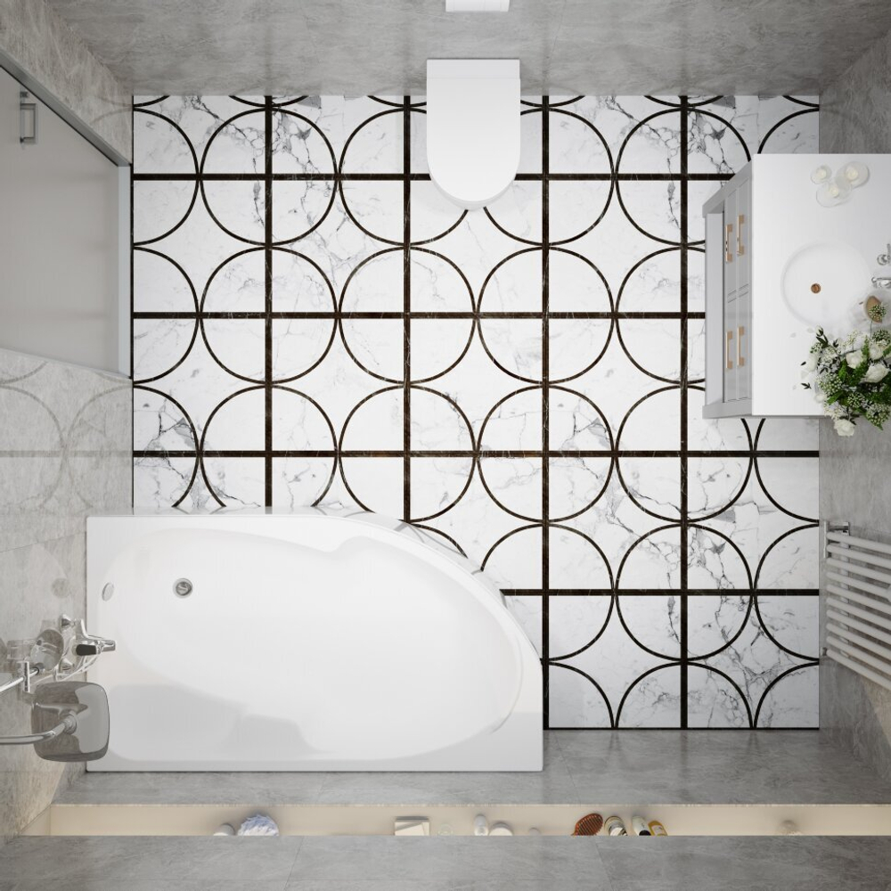 Акриловая ванна Triton (Тритон) София 170x95 R