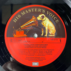 Винтажная виниловая пластинка LP Сборник Классической Музыки Werner Andreas Albert, S Kommt Ein Vogel Geflogen, Eskapaden Eines Gassenhauers (Германия 1978)