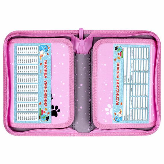 Penal \ Pencil case\ Пенал BRAUBERG, 1 отделение, 2 откидные планки, полиэстер, 21х14 см, 271514