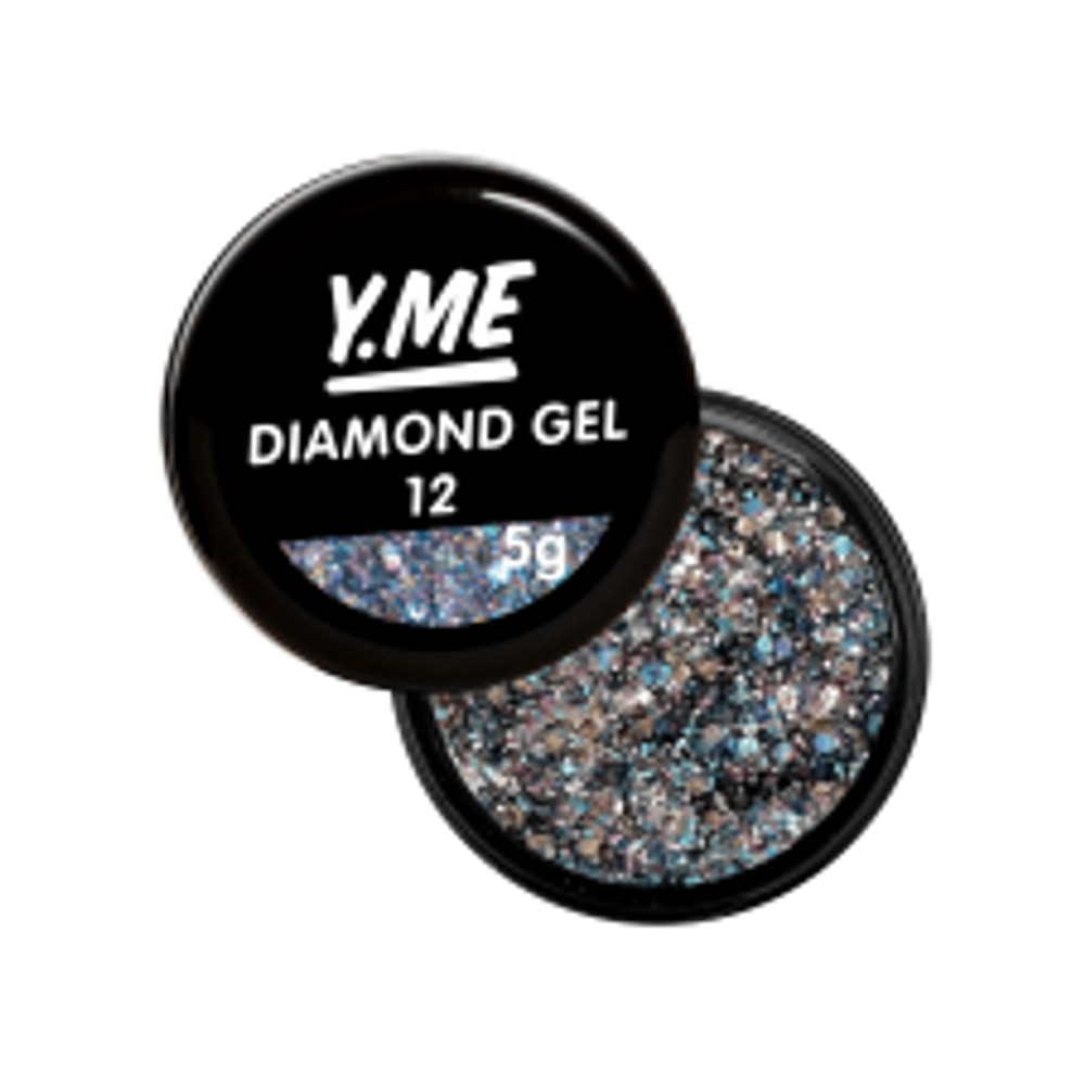 Y.me Diamond Gel (шестигранники) 12, 5мл.