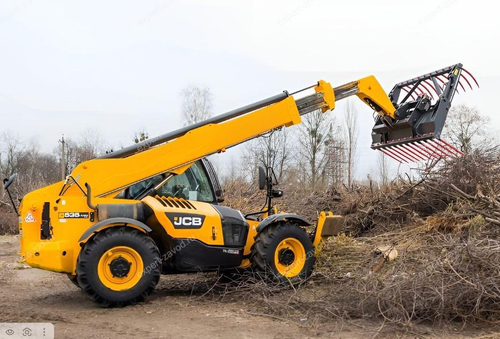 Захват для сена, компоста на Фронтальный погрузчик JCB