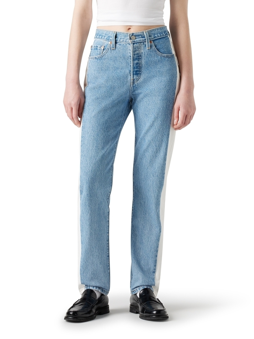 Классические женские прямые джинсы Levi's 501 Straight Paris A7733-0000, Ограниченная серия